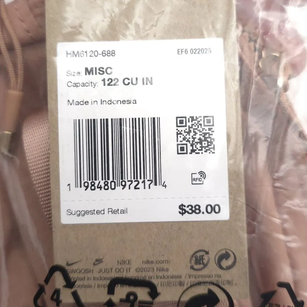 NIKE New Blush Pink Waist Pack‎ Unisex Belt Bag Swoosh New With Tags